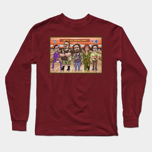 The Big Lebowski Long Sleeve T-Shirt by mcillustrator